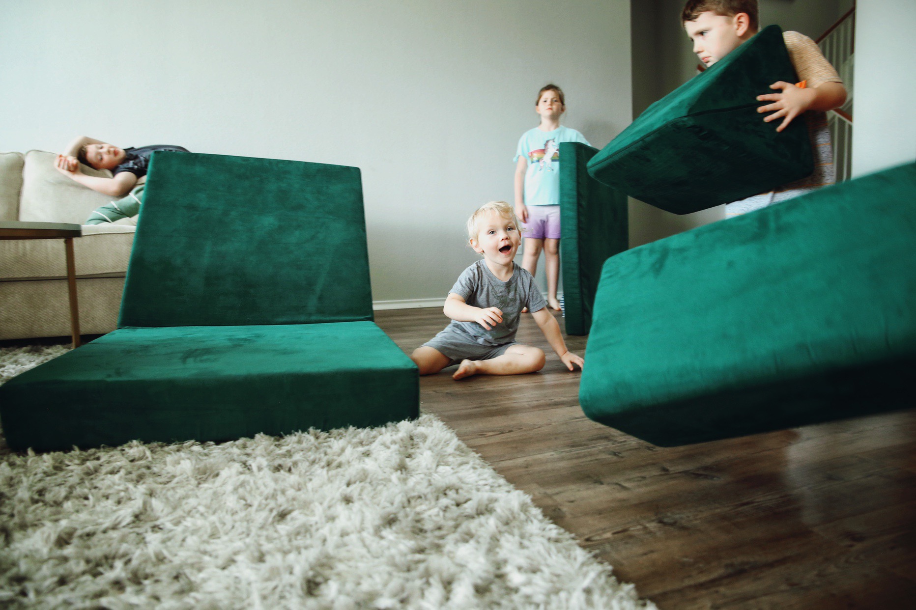 kids play couch